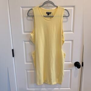 NEW PrettyLittle Thing Side Cut Out Sweater Mini Tank Dress